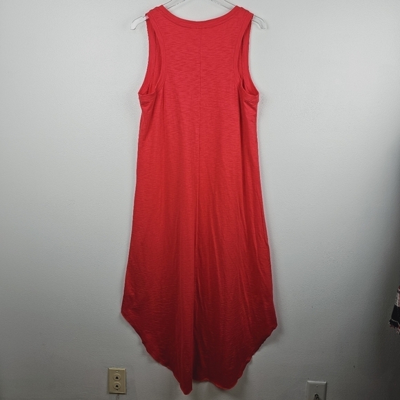 Gap Coral Sleeveless Maxi Dress NWT, size Large Tall - Picture 2 of 8